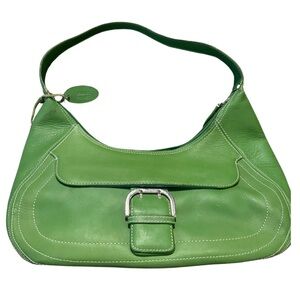 Vintage Genuine Leather Green Hobo Bag